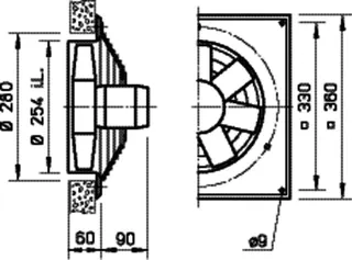Helios HQW EC 250 A Axialventilator EC 1-PH 50/60 Hz regelb. – Bild 2