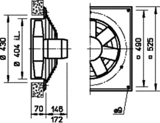 Helios HQW EC 400 B Axialventilator EC 1-PH 50/60 Hz regelb. – Bild 2