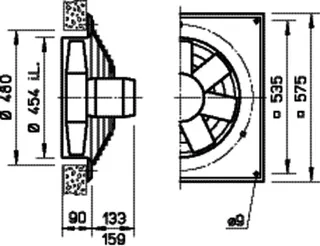 Helios HQW EC 450 A Axialventilator EC 1-PH 50/60 Hz regelb. – Bild 2