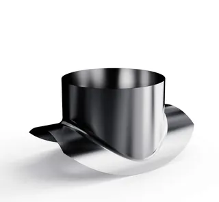 Wickelfalz Sattelstutzen DN 100 für Rohr DN 180-200 verzinkt gepresst