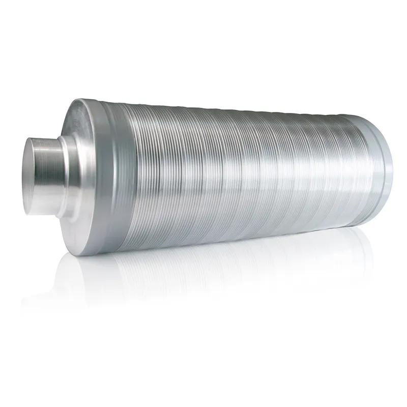 Wickelfalz Telefonie-Schalldämpfer 50mm Dämmung, DN 200 x 1000 mm lang