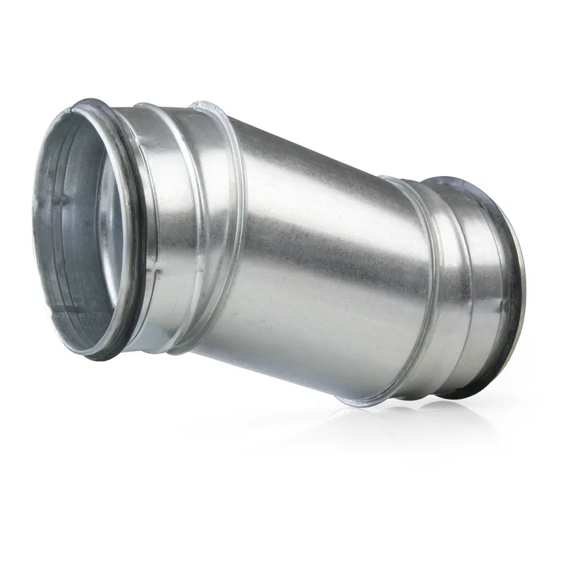 Wickelfalzetagenbogen EBD DN 80 175/80/190mm mit Dichtung verzinkt