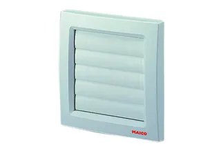MC Verschlussklappe AP 100 weiss, selbsttätig, DN100