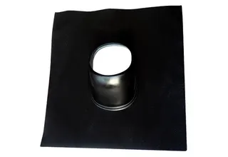 MC Dachpfanne DP 125 SB Bitumen-Anformstück, Schwarz, DN125