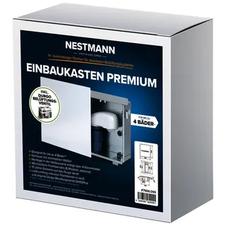 Durgo Premium Einbaukasten inkl. Ventil DN 50 Frontplatte weiß, Nr. 7900.055