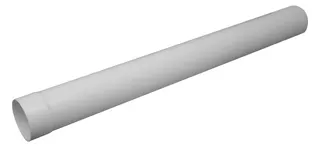 Upmann Rundrohre "100" 1m m. Muffe weiß, 66875