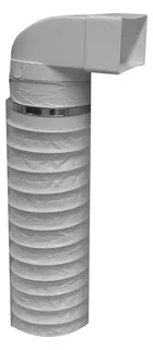 Upmann Umlenkstück m. Schlauch "100" weiß, 66879