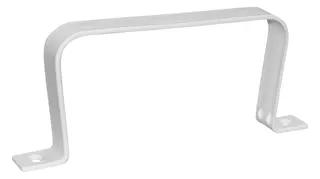 Upmann Flachkanalhalter 125 mm per Paar weiß, Nr.66902