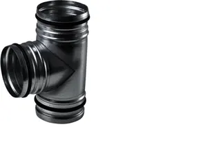 STIEBEL ELTRON T-Stück DN 125/125, Stahlblech verzinkt