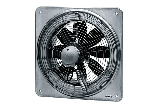 Maico Axial-Wandventilator DZQ 60/84 B quadrat. Wandplatte, Drehstrom, DN600