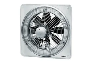 Maico Axial-Wandventilator EZQ 25/2 B quadrat. Wandplatte, Wechselstrom, DN250
