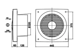 Maico Wandeinbauventilator EN 31 DN315 – Bild 4