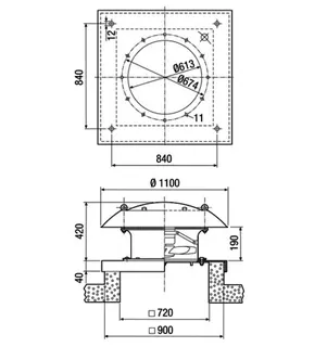 Maico DZD 60/6 B E Ex e Axial-Dachventilator – Bild 3