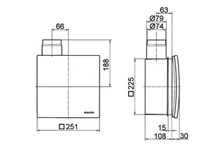 Maico Ventilatoreinsatz ER 100 101 m3/h, Standardausführung – Bild 4