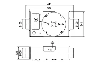 Maico Radial-Flachbox EFR 10 1 Drehzahl, DN100 – Bild 4