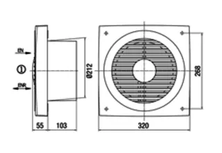 Maico Wandeinbauventilator ENR 20 DN200 – Bild 4