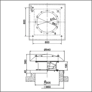 Maico DZD 50/6 B E Ex e Axial-Dachventilator – Bild 3