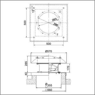 Maico DZD 25/2 B E Ex e Axial-Dachventilator – Bild 3