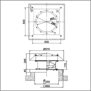 Maico DZD 25/2 B E Ex e Axial-Dachventilator – Bild 4