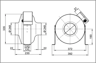 Maico Radial-Rohrventilator ERR 25/1 Wechselstrom, DN250 – Bild 5