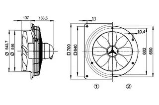 Maico DZQ 50/4 B E EX Axial-Wandventilator – Bild 4