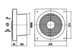 Maico Wandeinbauventilator EN 25 DN250 – Bild 5