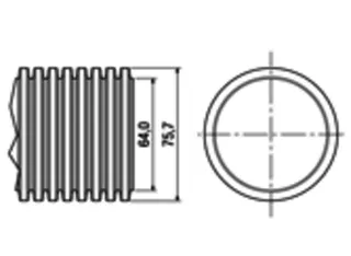 Maico Flexrohr MF-F75 flexibles PE-Rohr, Länge 50m, DN75 – Bild 5