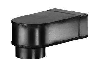 Maico Winkel MF-W100 80/150 90Grad-Übergang DN100 auf 80x150, kurz – Bild 3