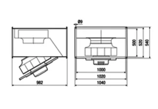 Maico Kanalventilator DPK 56 EC Kanal 1000x500, Drehstrom, EC-Motor – Bild 5