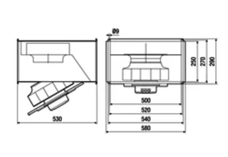 Maico Kanalventilator DSK 22 EC schallgedämmt, Kanal 500x250, Wechselst – Bild 5