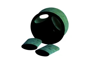 Maico Einschubschalldämpfer SDE 16 50 mm Schaumstoff, DN160 – Bild 2