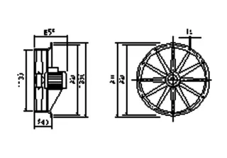Maico Axial-Ventilator DAS 112/6 Drehstrom, 63.000 m3/h, DN1125 – Bild 5