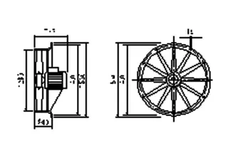 Maico Axial-Ventilator DAS 125/6 Drehstrom, 72.000 m3/h, DN1250 – Bild 5