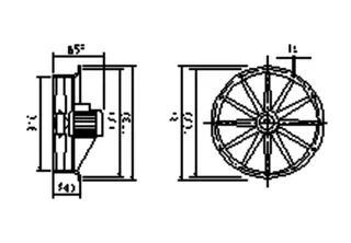Maico Axial-Ventilator DAS 90/4 Drehstrom, 45.000 m3/h, DN900 – Bild 4