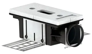Zehnder Luftdurchlassgehäuse CLD-P 75 1 x DN 75, strinseitig, h = 85 mm