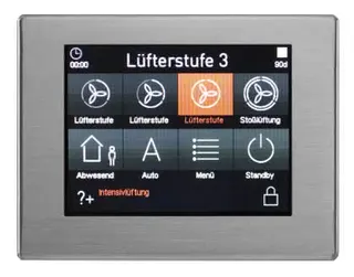 Zehnder Bedieneinheit TFT edelstahl RD climos/focus/novus