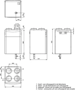 Vaillant recoVAIR VAR 260/4 E zentrales Lüftungsgerät – Bild 3