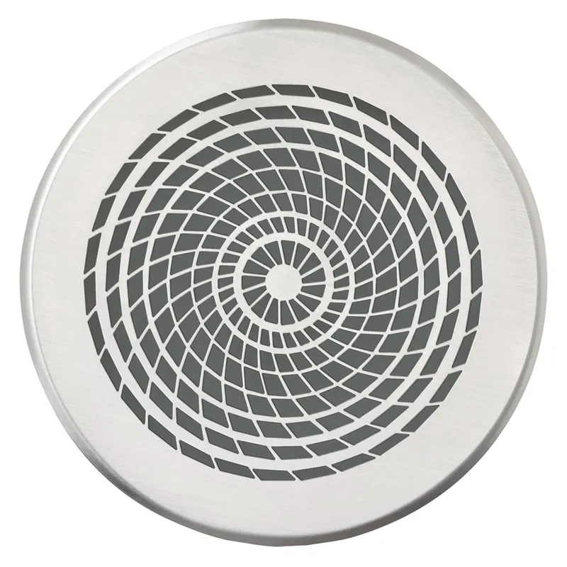 Vaillant Design Abdeckblende rund Durchmesser 125 mm Vortex Edelstahl