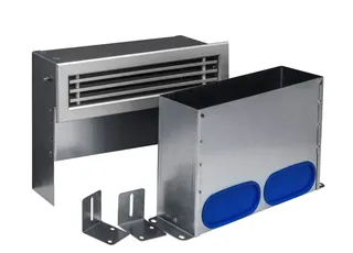 Kermi x-well Anschlusssystem flach Wand-Luftauslass mit Metallgitter