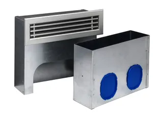 Kermi x-well Anschlusssystem rund Wand-Luftauslass mit Metallgitter