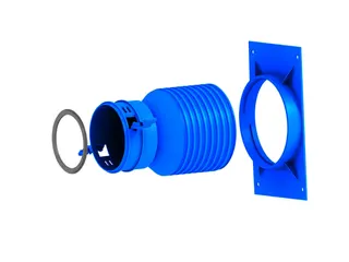 Kermi x-well Anschlusssystem rund Ventilanschluss gerade, NW 92 - 125 – Bild 2