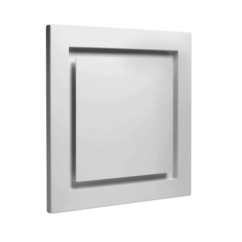 Kermi x-well Zu-/Abluftdurchlass SEA302 quadratisch aus Metall, weiß, NW 125