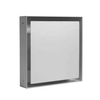 Kermi x-well Zu-/Abluftdurchlass SEA303 quadratisch aus Metall, weiß, NW 125