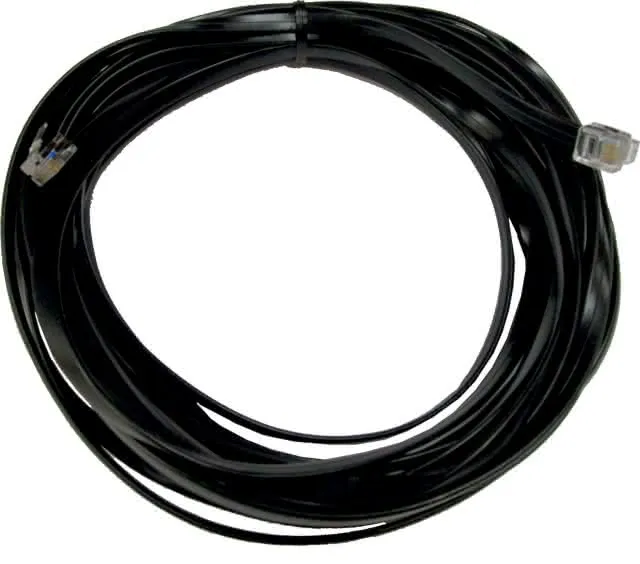 Wolf Anschlusskabel, schwarz 15 Meter (2x RJ12/6), Nr. 2744522