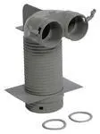 Vaillant Ventilanschluss 90 Grd. Durchm. 125 mm für zwei Luftschläuche – Bild 2