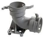 Vaillant Bogen 90 Gr. mit Befestigungs- sockel Durchm. 75/62 mm mit Dichtungen