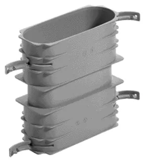 Vaillant Verbindungsmuffe Luftschlauch flach 52 x 132 mm mit Dichtungen – Bild 2