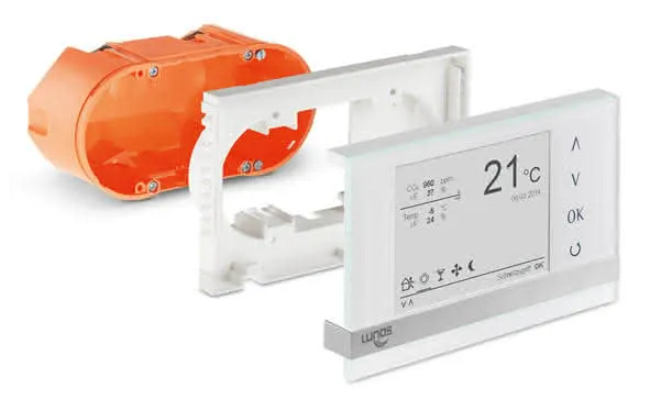 Lunos Touch Air Comfort TAC Maße L/B/T 143x70x75mm, 39946