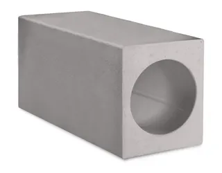 Lunos Wandeinbaugehäuse 9/MRD Gefälle außen, aus EPS 240x210x500mm, 41139