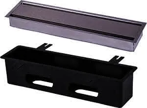 Pluggit PluggLine Abluft-Designblende Edestahl, EVBP10S